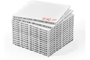 VEVOR Dryland Tiles for Hockey Floor Mat, 12 x 12 in Interlocking Versatile Training Surface, Dance Floor Tiles, Hockey Training Equipment Board for Shooting