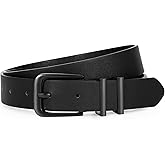 VONMELLI Women's Soft Faux Leather Belt for Jeans Pants Dress Fashion Ladies Waist Belt with Gold/Silvery Buckle