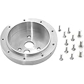1" Steering Wheel Spacer for 9 Hole Steering Wheel to 3 Hole Adapter | CNC 6061 T6 Billet Aluminum，High-Mirror Polished, Compatible with Billetspecialties, Grant
