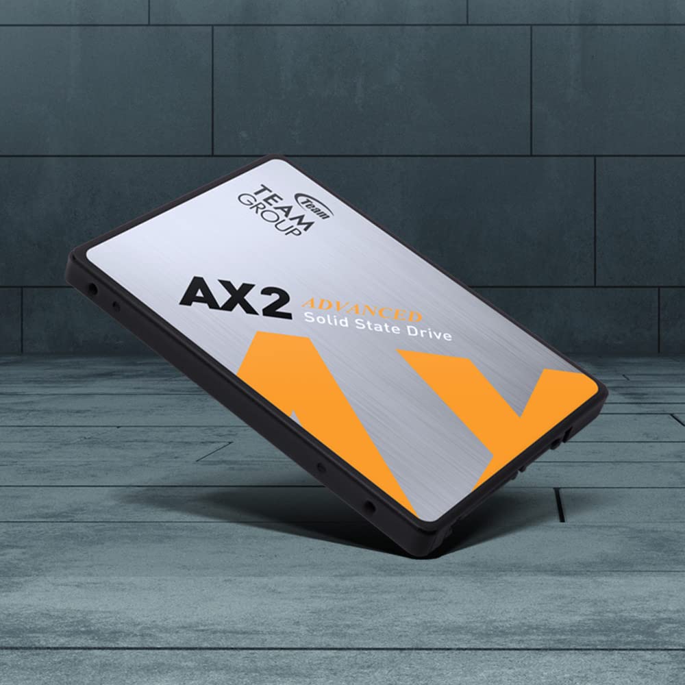 TEAMGROUP AX2 2TB 3D NAND TLC 2.5 Inch SATA III Internal Solid State Drive SSD (Read Speed up to 540 MB/s) Compatible with Laptop & PC Desktop T253A3002T0C101