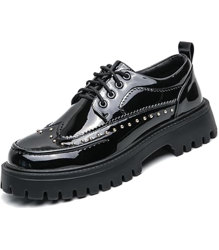 Amazon.com | Mens Platform Goth Oxfords Fashion Retro Punk  display picture 2