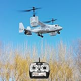 SUPOW Electric RTF Remote Control RC Helicopter, Mid-Sized 2.4GHZ 4.5CH Dual Axis RC Airplane with Double Gyro and Headlamp, Boy's Toy - Remote Control UAV Aircraft for Cool Kids (White)