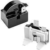 QP2-4.7 PTC 2 Pin Refrigerator Starter Relay and Overload Protector | Galanz Replacement Parts Compatible with Refrigerator Compressor