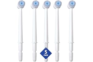 JDHAVMOS Replacement Toothbrush Heads for Waterpik Water Flossers, Replacement Picks Compatible with Waterpik, 5Pcs Replacement Heads for Water Pick flosser.(Assorted Brushhead, Random Delivery)