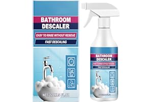 Juvhot 2025 New Bathroom Descaler Foam Cleaner, Upgrade 4.2 floz Bathroom Descaler, Stubborn Stains Cleaner, All Purpose Rinse Cleaning Foam Spray (1, 1pc)