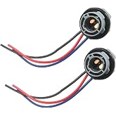 QQWD 2PCS 1157 LED Bulb Socket Plug, 2057 2357 7528 Brake Light Turn Signal Light Socket Holder Rear Tail Light Socket Harness, Pre-Wired Wiring Base Plug Adapter Connector for Cars, Trucks, SUVs