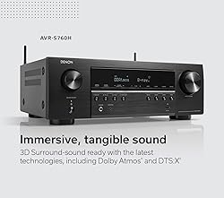Denon AVR-S760H 7.2 Ch AVR - 75 W/Ch
