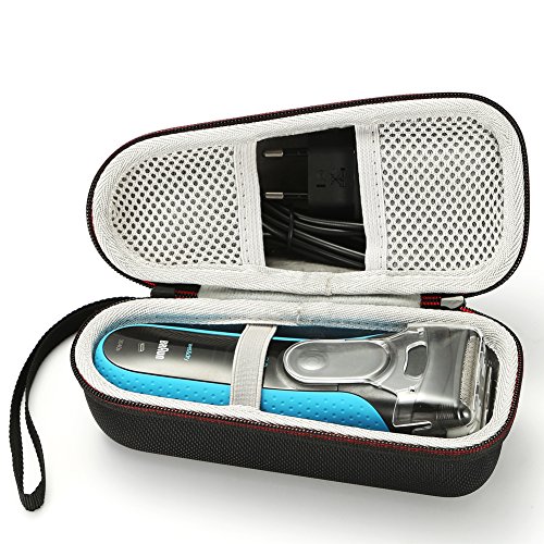 Hard Case Travel Carrying Bag for Braun Series 3 ProSkin 3040s Men's Electric Razor (device and accessories are not included) - Black