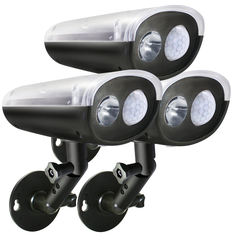 TORCHSTAR LED Solar Powered Outdoor Security Light with Motion Sensor