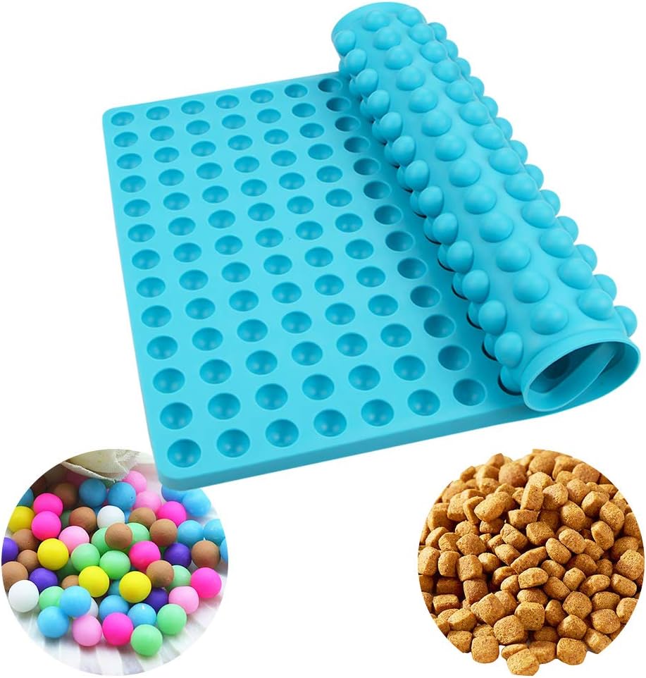 webake Silicone Baking mat 1.5 cm Hemisphere Baking Mould for Dog Biscuits 221 Dog Treats Puppy Cookies Chocolate Moulds Dog Food Mold Cooking Mats(39 x 28.2cm - Image 5