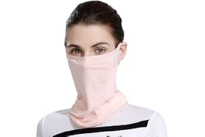 Vanolu UPF 50+ Face Mask for Women & Men, Ice Silk Cooling Full Face Cover, Breathable Sun Protection Neck Gaiter
