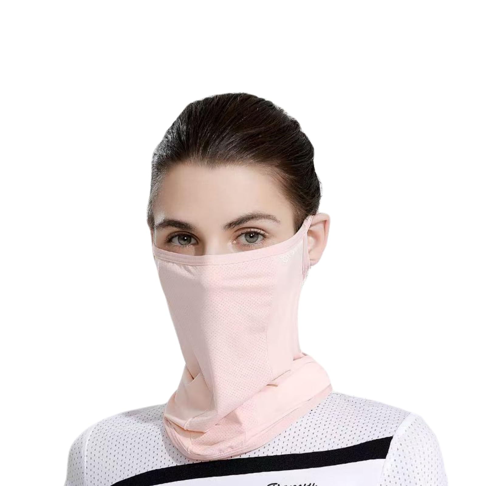 Photo 1 of Vanolu UPF 50+ UV Face Mask for Women & Men – Ice Silk Cooling Full Face Cover, Breathable Sun Protection Neck Gaiter for Outdoor Activities (Pink)
