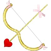 Leitee Cupid Bow and Arrow Set Cupid Costume Accessories Women Cosplay Supply for Party Cos Adult