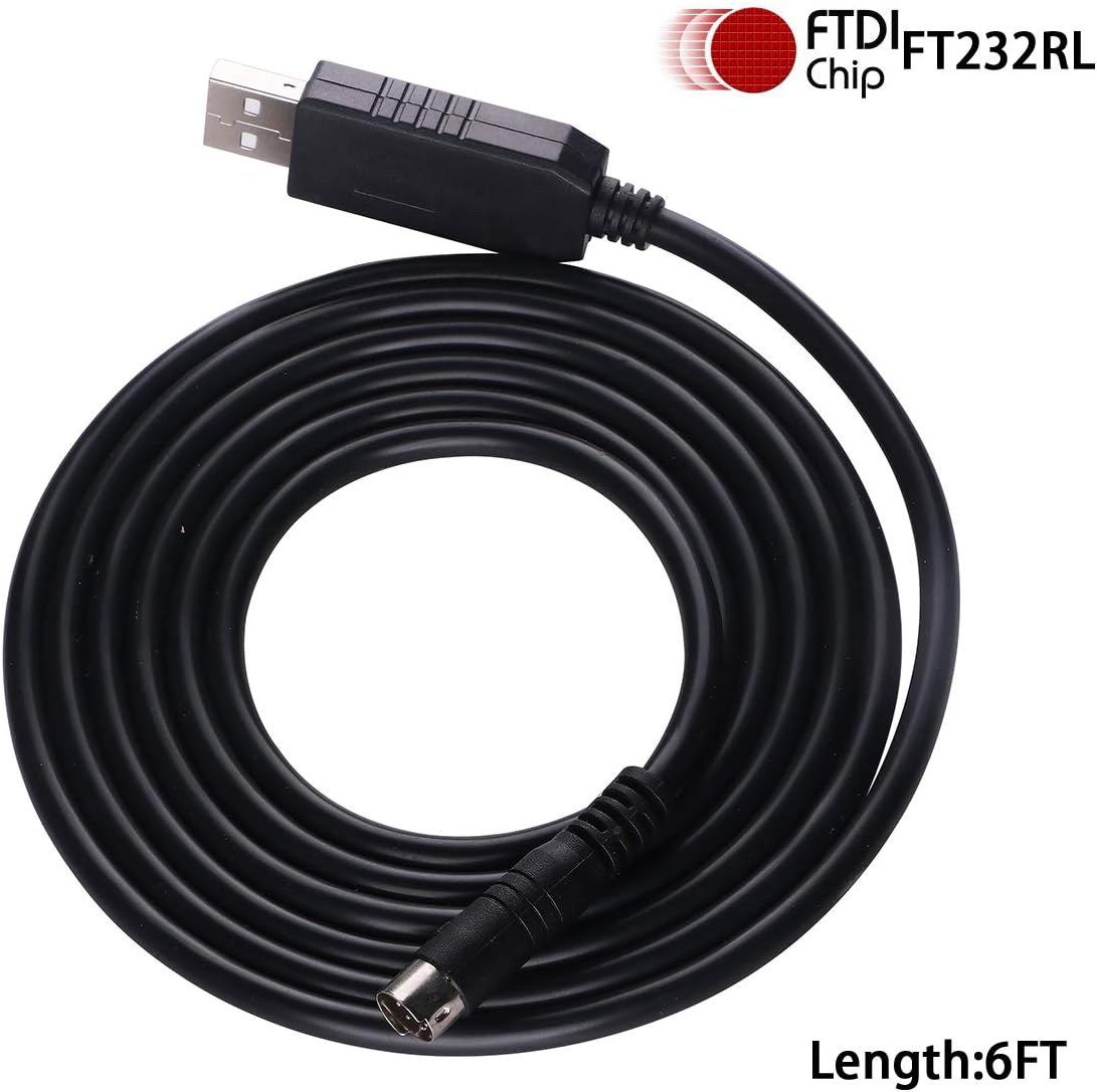 Serial Cable for Kenwood Walkie-Talkie PG-5G FT232RL Chip Inside,Programming Cable Compatible for Kenwood TM-V71 TM-V71A TM-V71E TM-V71G TM-D710E TM-D710G PG-5G TM-D710 TM-D710A TM-D710G 6ft - Image 3