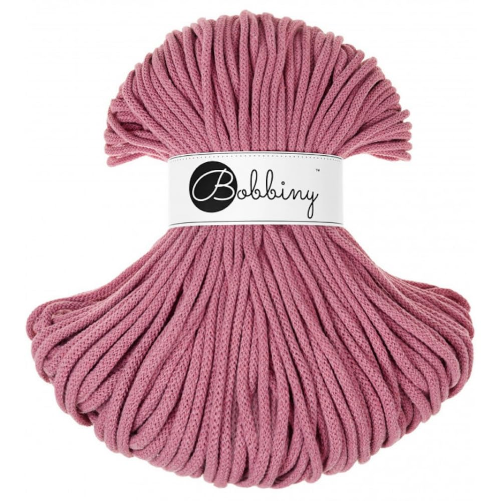 Bobbiny Premium 5mm Braided Macrame Cord (Blossom) 100m