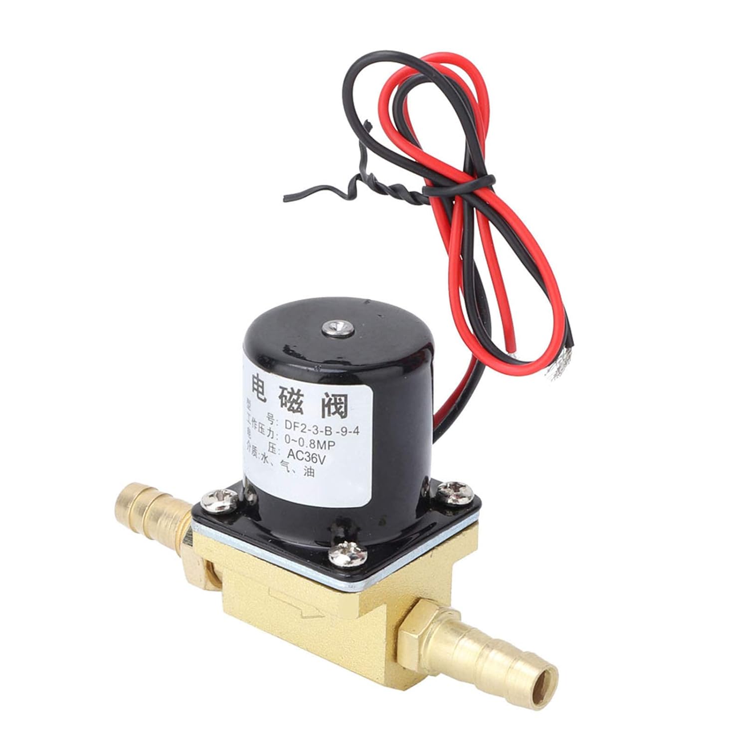 Welding Machine Solenoid Valve 0~0.8mpa 2 Way Brass Electric Solenoid Valve G1/8" Replacement Valve for Water Air Gas Oil(AC36V) - Image 4