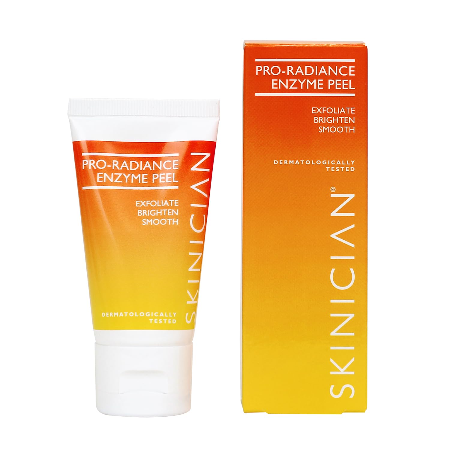 SKINICIAN Advanced Pro-Radiance Enzyme Peel - Peel Off Face Mask for Brighter Looking Skin - AHA Beauty Facial Mask - Anti-Ageing Fruit Enzyme Peel - Vegan & Cruelty Free (50ml)