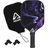 Akiefb Pickleball Paddles, T300/T700 Carbon Fiber Pickleball Paddles –Polypropylene Honeycomb Core for Power & Spin Control,Comfortable Style Grip