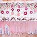 Winlyn 16 Pcs Paper Flower Decorations Set Tissue Paper Flowers Pom Paper Flowers 4 Pink Colors 6.7