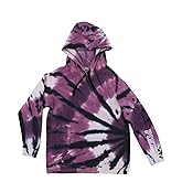 Victoria's Secret Pink Pullover Graphic Hoodie (S, Purple Tie Dye)