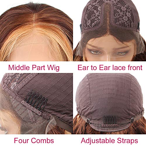 Brazilian-Ombre-Body-Wave-Lace-Front-Wigs-for-Women-Middle-Part-Ombre-Human-Hair-Wigs-Ombre-Color-427-Lace-Front-Wigs-150-Density-Pre-Plucked-with-Baby-Hair-SPARKLE-DIVA-18inch-Body-Wave