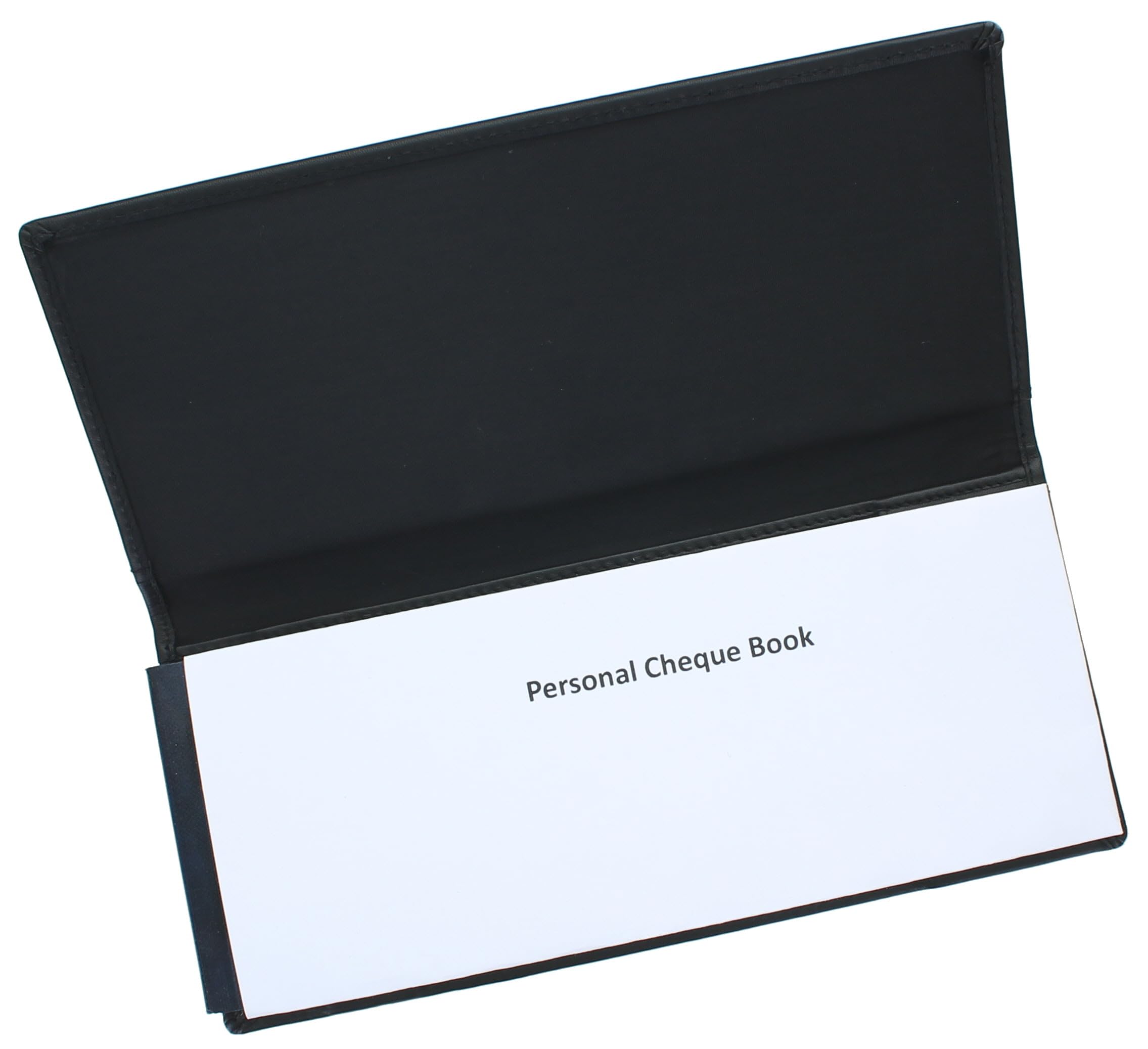 Ashlie Leather Cheque Book Holder AC123 (One Size, Black)