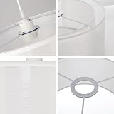 FRIDEKO HOME 2 Tier Light Shade Ceiling Lamp 30cm White Drum Shade view 8