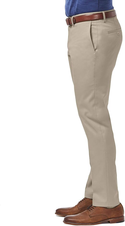 haggar premium no iron straight fit khaki pants