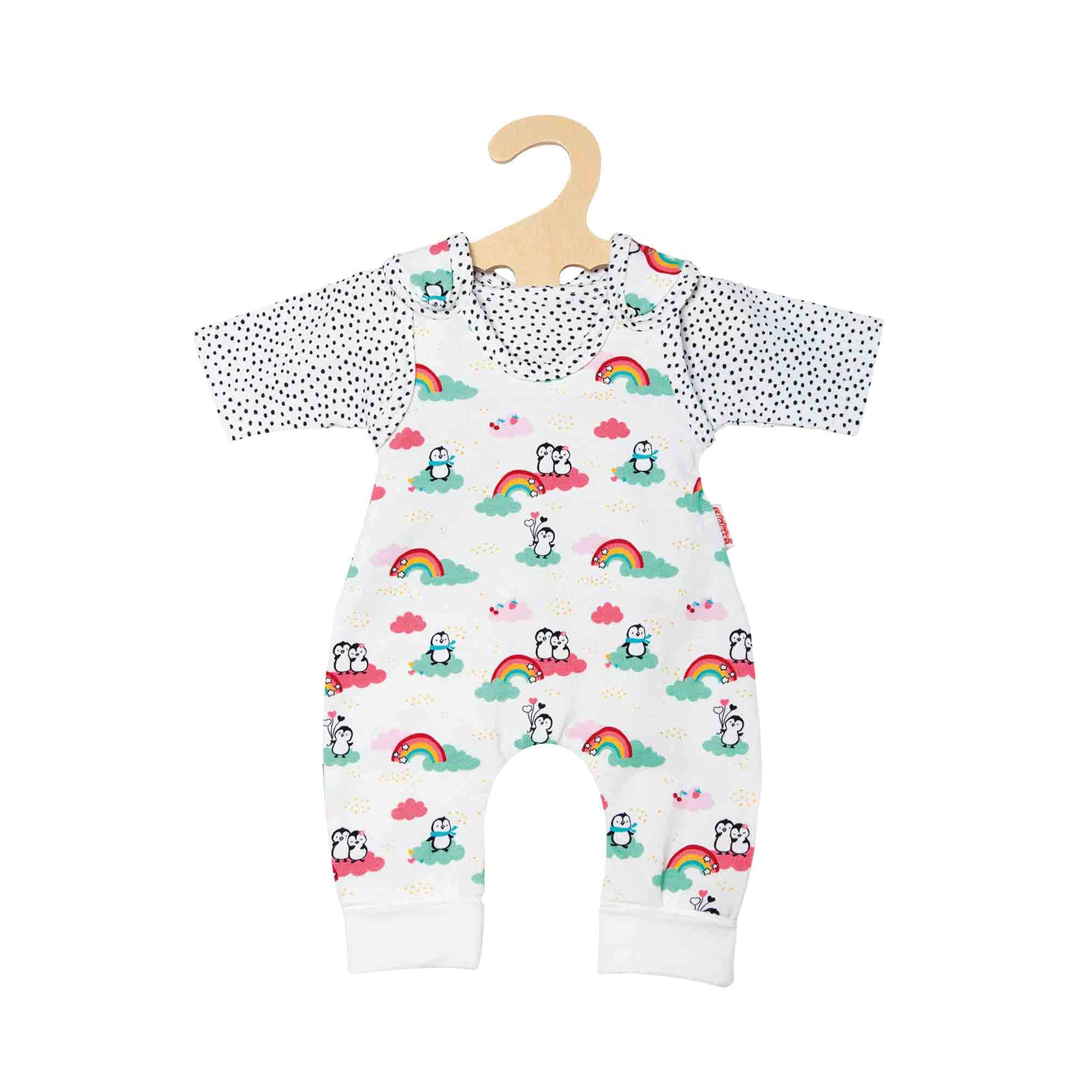 Heless 2185 2185 Clothing Set for Dolls in Polka Dots Design 2-Piece with Romper and T-Shirt Size 35-45 cm Multi-Coloured