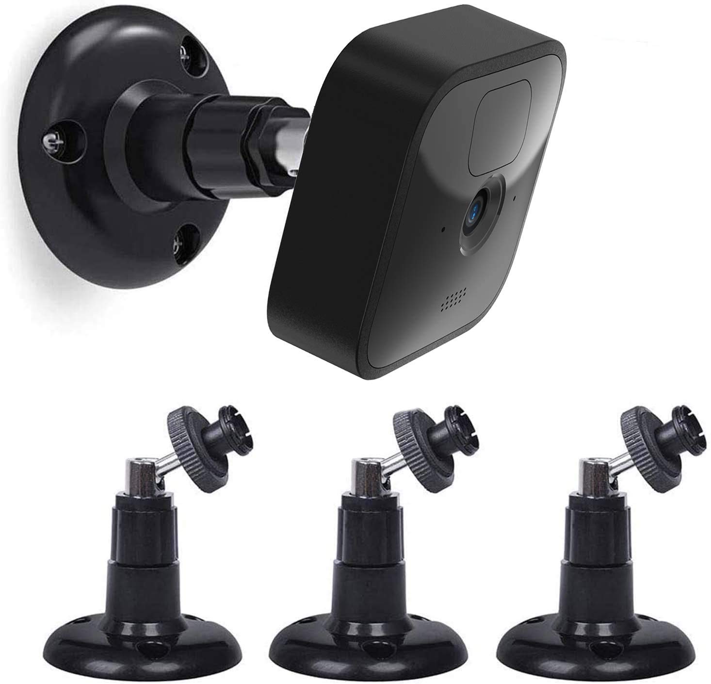 HOLACA Wall Mount Compatible with New Blink Camera (Outdoor 4/3), Blink Indoor/Outdoor/Mini/Mini2/XT/XT2 (Camera NOT Included), Black | 3PCS Wall Mount