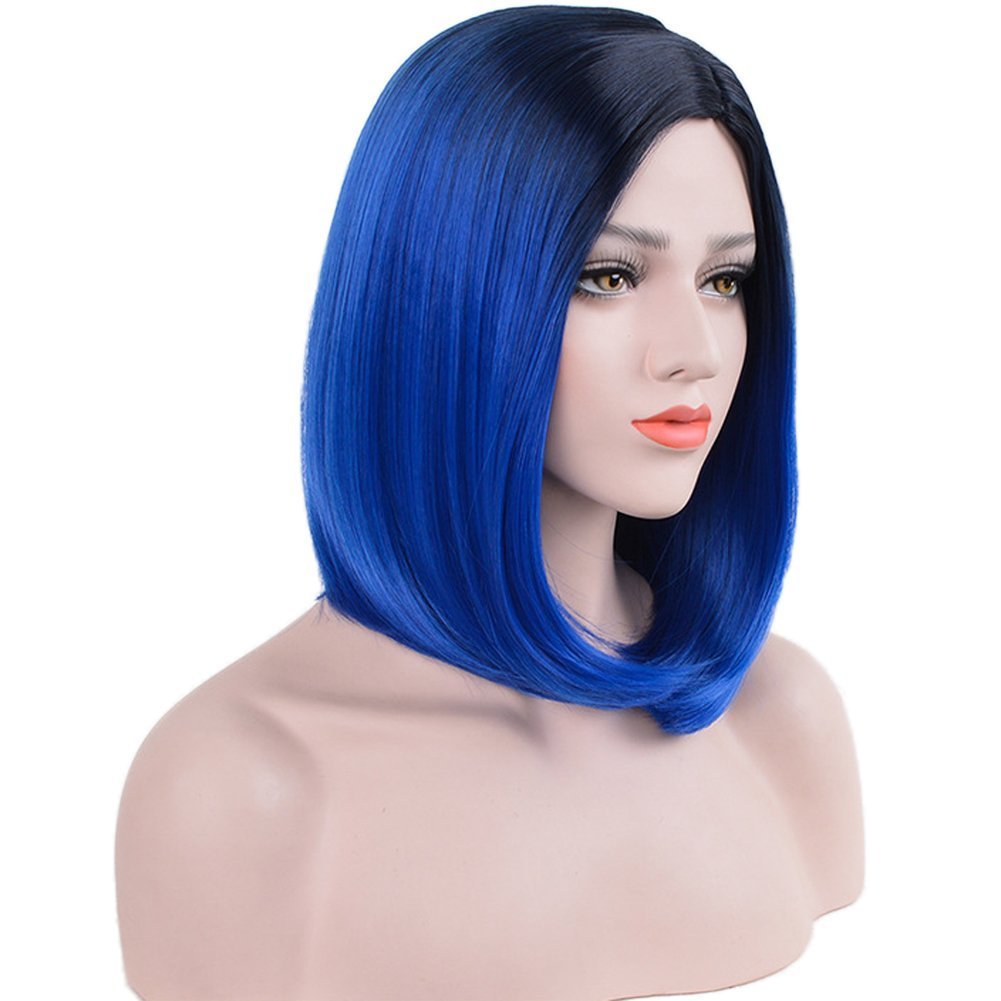 Buy Black To Blue Deifor Medium Long Shoulder Length Straight