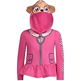 Paw Patrol Nickelodeon Skye Girls Zip Up Hoodie for Toddler and Little Kids