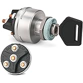 MGI SpeedWare 4-Position Universal Ignition Key Switch Acc/Off/IGN/Start | Designed for Custom Car, Truck, Tractor, Trailer, Forklift