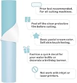 TECKWRAP 001 Powder Blue Permanent Vinyl 12x10ft Matte for Cricut view 2