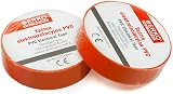 ERKO Electrical Insulation Tape Orange 0.6in x 33ft 10 Pack PVC view 6