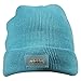 5 LED Lighted Night Fishing Camping Hunting Hiking ON-OFF Knitted Beanie Hat Cap (Sky Blue)