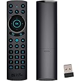 Bluetooth Voice Remote Control,USB Wireless Voice Control Sensing Backlit Air Remote Mouse with IR Learning for PC,Projector,