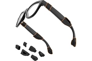 HIBLOKS Waterproof Silicone Cover & Eyeglass Ear Grip Compatible with Ray-Ban Meta Wayfarer/Skyler/Headliner & Gen 2, Sweat-proof, Anti-slip and Skin-friendly Accessories Set for Rayban Smart Glasses