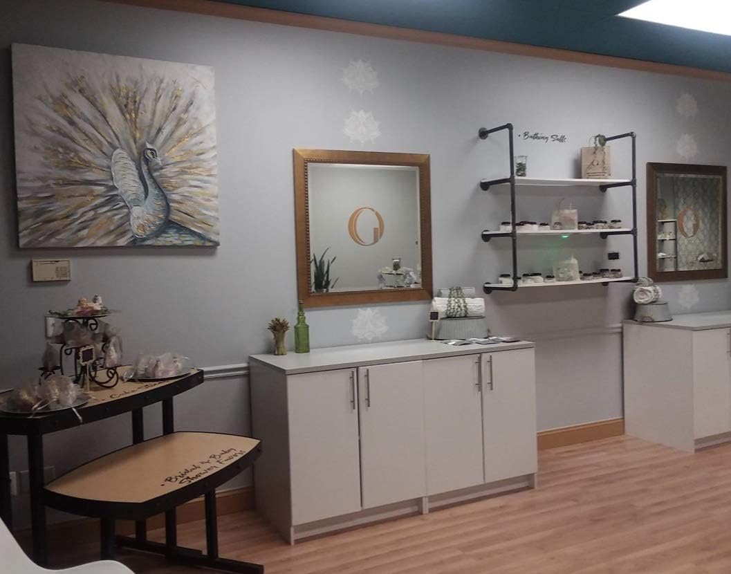 Industrial Retro Wall Mount iron Pipe Shelf,DIY Open Bookshelf,Hung Bracket, DIY Storage Shelving,Home Improvement Kitchen Shelves,Tool Utility Shelves, Office shelves, bookshelves and bookcases（2pcs）: Furniture & Decor