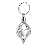 Vjajaly Cremation Jewelry for Ashes Holder Crystal