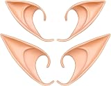 Aomig Pixie Elf Ears 2 Pairs Latex Elven Ears for Live Broadcast Halloween view 1