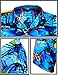 LA LEELA Mens Hawaiian Shirts Short Sleeve Button Down Shirt Men's Casual Shirts Holiday Tropical Summer Party Shirts for Men Funny L Beach, Blue