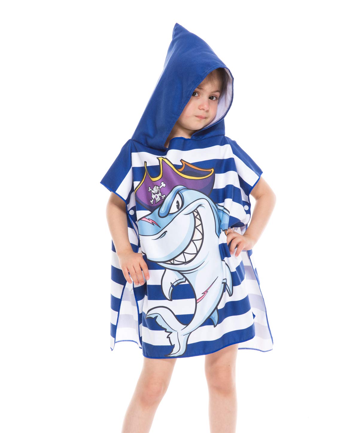 baby shark hooded bath towel