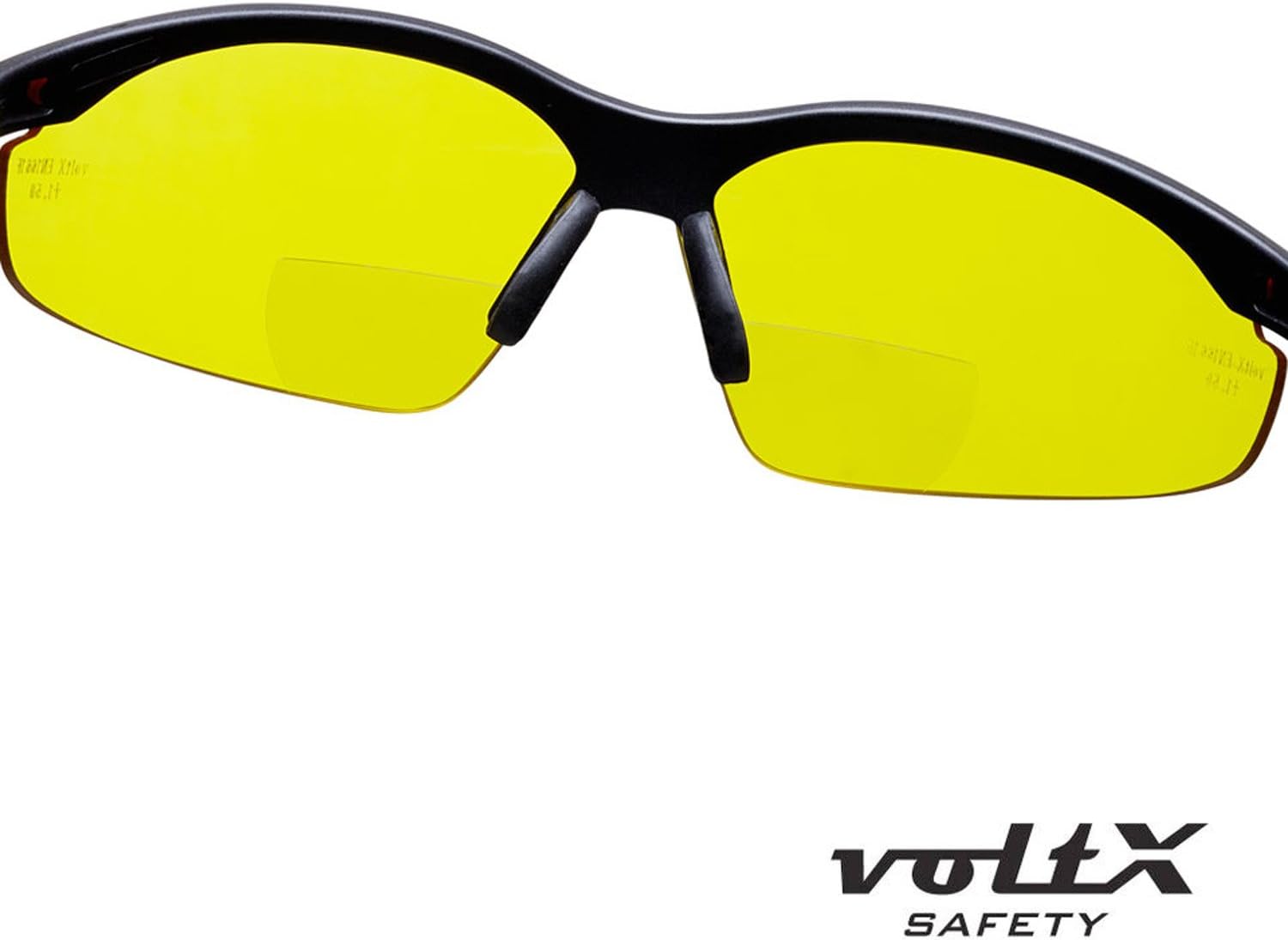 voltX 'CONSTRUCTOR' Bifocal Safety Glasses (Yellow +2.5 Dioptre) UKCA & CE EN166F certified, UV400 Anti-Fog Lens - Image 5