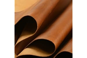 ANT MAKERS Leather Sheets,Leather for Crafts Tooling Leather Square 2.0mm Thick Finished Full Grain Cow Hide Leather Crafts Tooling Sewing Hobby Leather Veg tan Leather Leather Sheet (Brown4,12x24in)