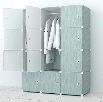 Diy Cube Storage Unit Wardrobe Large Closet European Resin Wood