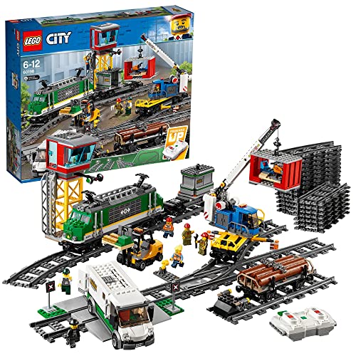Lego City - Le Train De Marchandises Télécommandé - 60198 - Jeu De Construction