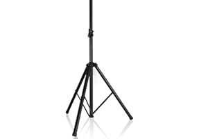 PYLE Speaker Stand - Universal Speaker Stand, Very Stable Non-Slip Tripod Base, Telescoping Height Adjustable 42” to 70”, Wei