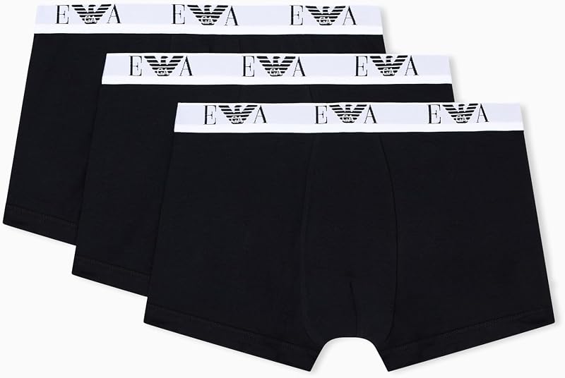 Paquete de 3 Calzoncillos Brillantes para Hombre (Paquete de 3), Negro/Negro/Negro, M