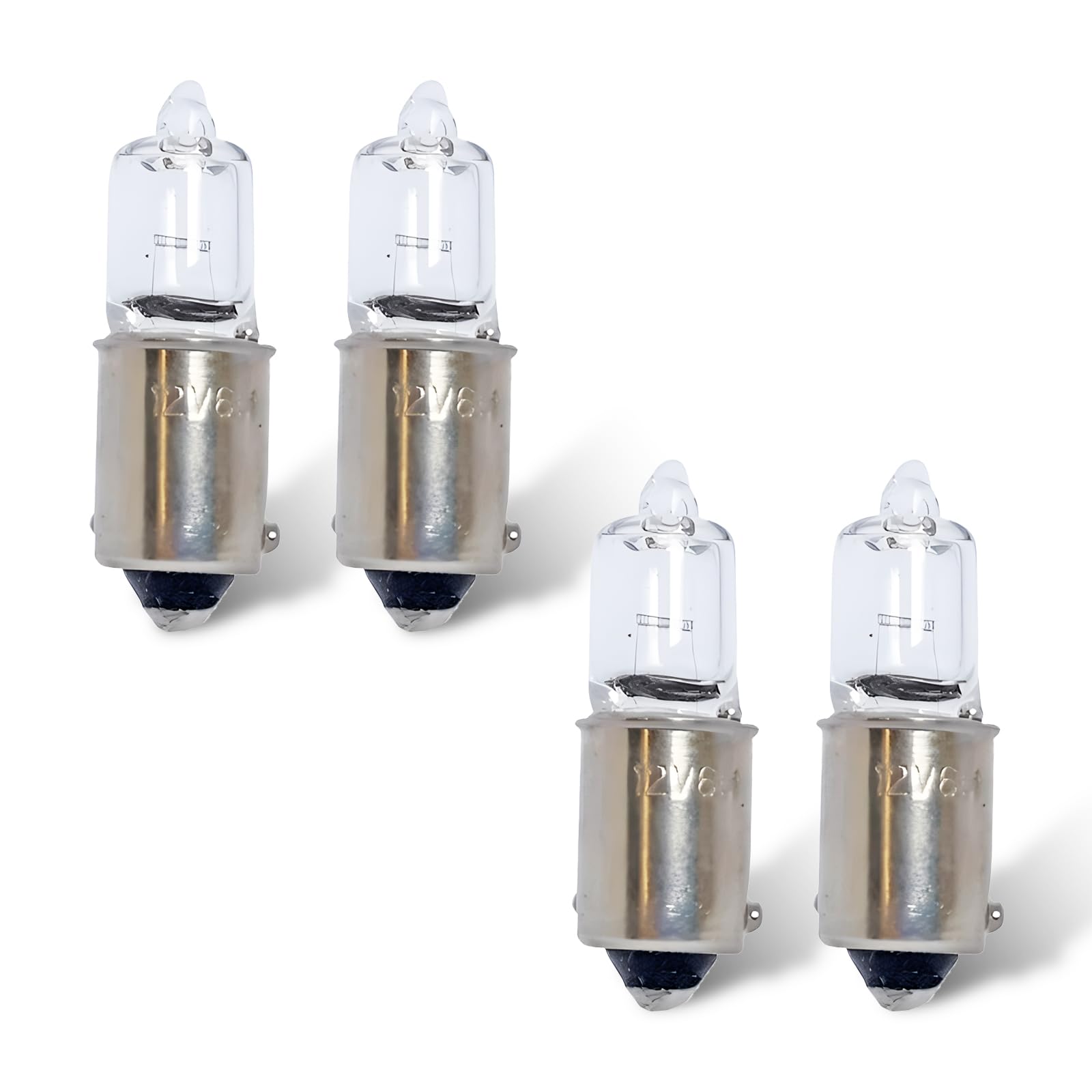 Photo 1 of Tesnaao 4 PCS Car Licence Plate Light,H6W 3200-3500K Plug and Play Car Turning Daytime Running Lights, 12V Integrated design car LED bulb, Universal for Most Cars (White #H6W)